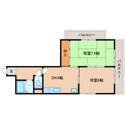 菜畑駅 徒歩6分 3階の物件間取画像